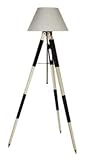 Authentic Models SL016 Surveyors Tripod Lamp Black/Ivory