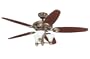 Hunter 21642 52-Inch Coffee House Fan with Five Dark Cherry/Chocolate Blades, Brushed Bronze