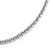 1.8mm Sterling Silver and Rhodium Popcorn Chain for Men or Women in 16", 18", 20", 24" and 30" Lengths, #8423
