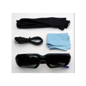 SainSonic 3D Rechargeable Infrared Active Shutter Glasses For Panasonic 3D HDTVs