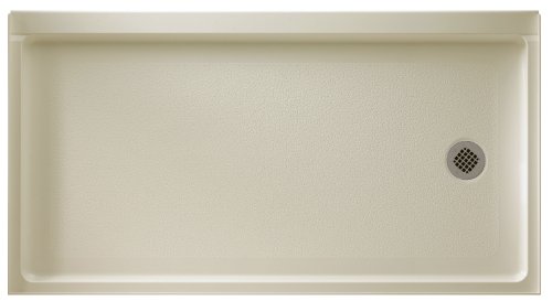 Swanstone FR-3260R-037 Veritek 60-Inch by 32-Inch by 4-5/16-Inch Retrofit Single Threshold Shower Floor, Bone Finish