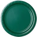 Pack of 20cm Forest Green Paper Plates - 23cm.