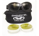 Global Vision Eliminator Red Baron Motorcycle/aviator Goggles Googles Day Night Kit Includes Interchangeable Smoke, Clear and Yellow Tint Lenses, and a Neoprene Zipper Bag with Lens Dividers and Lenses are easy to change. 315gs N7 dL. SL160 Global Vision Eliminator Red Baron Motorcycle/aviator Goggles Googles Day Night Kit Includes Interchangeable Smoke, Clear and Yellow Tint Lenses, and a Neoprene Zipper Bag with Lens Dividers and Lenses are easy to change.