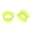 Neon Green Soft Silicone Flesh Tunnel Plugs - 5/8'' (16mm) - Sold as a Pair