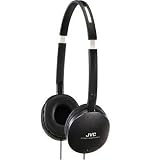 JVC HAS150BX Light weight Flat Folding Headphone (Black)