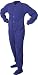 Big Feet Pajama Co. Purple (206) Micro-polar Fleece Adult Footed Pajamas with Drop Se...