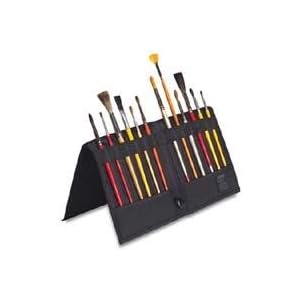 Prat-Paris-Nylon-Covered-Brush-Easel-Holder-12-x-13-Holds-12-Artists-Paint-Brushes-Black