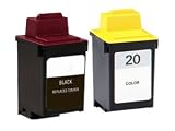 Lexmark Twin-Pack #70 Black and #20 Color Print Cartridges (15M2328)
