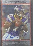 Tarvaris Jackson, Minnesota Vikings, 2007 Bowman Chrome Autographed Card