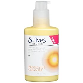 St. Ives Elements Protective Cleanser, 4-Ounce Pump Bottles (Pack of 3)