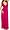 Maxi Boho Fuchsia V Neck Hollywood Celebrity Long Dress, Medium