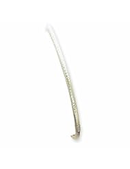14k White Gold 3mm D/C Bangle