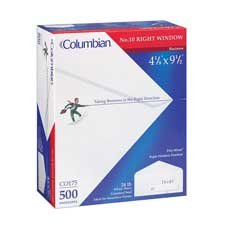 Best Price Columbian Envelope Products - Claim Form Window Envelopes, 24 lb., 4-1/8