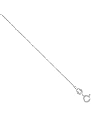 Jewelry: Sterling Silver Box Chain Necklace 0.8mm Very Thin Nickel Free Italy, 20 inch - Sabrina Silver