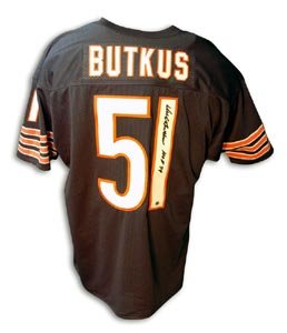 Dick Butkus Signed Chicago Bears Throwback Blue Jersey - HOF 79