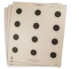 National Target Air Rifle Target, 12 Bullseye, 100 ct