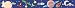 Spaceships & Planets Wallpaper Border