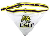 NCAA Louisiana State University Tigers Pet Collar Bandana, Medium