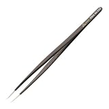 Wiha 44526 Tweezers, ESD Safe, Angled Extra Fine Points Bent 30 Degrees, 3mm Long Tips