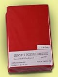 Produkt-Bild: 2er Set Bez&uuml;ge f&uuml;r Seitenschl&auml;ferkissen/Stillkissen 146x41 cm - rot