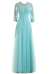 Tulle 2014 Lace Prom Dress 