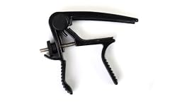 Black Guitar Capo: Trigger Capo for Acoustic Guitar, Classical Guitar, Electric Guitar (6-string)