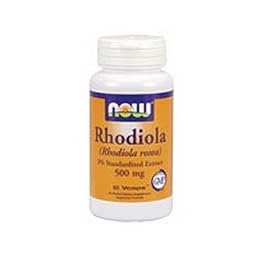 NOW Foods Rhodiola Rhodiola Rosea, 60 Capsules / 500mg (Pack of 2)
