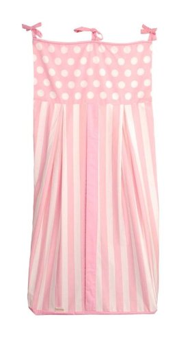 Tadpoles Dot and Stripe Diaper Stacker, Pink