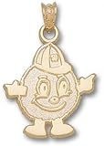 Syracuse Orange Solid 10K Gold Orangeman 3/4'' Pendant