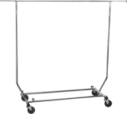 Metropolitan Display Collapsible Rolling Garment Clothing Rack