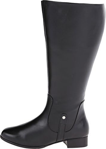 Fitzwell Women's Sarah Wide Calf Black Calf Boot 12 WW