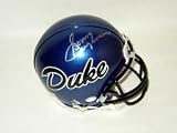 Sonny Jurgensen Signed Blue Devils Mini Helmet
