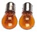 Produkt-Bild: 1 Paar Gl&uuml;hlampen orange mit E-Zeichen f&uuml;r Blinker, Leuchtmittel