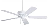 Emerson Ceiling Fans CF654WW / SW102 / LK40 / CFDRPF 52 Wet Location Ceiling Fan in Appliance White