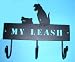 Dog pet leash metal WALL storage RACK hooks puppy peg