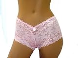 3 PACK Soft Sexy Stretch Lace Boyshorts - 9 Colors! (See Size Notes)