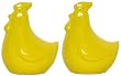 Stoneware Pottery Yellow Chickens Salt and Pepper Shakers 3.25"H 2 Sets of 2