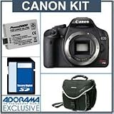 Canon EOS Digital Rebel T1i SLR Camera Body KIT, U.S.A. Warranty - Black Finish - with 4GB SD Memory Card, Spare LP-E5 Lithium-Ion Rechargeable Battery, Slinger Camera Bag