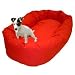 Majestic Pet 32-Inch Bagel Bed for Pets, Red