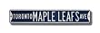 TORONTO MAPLE LEAFS "TORONTO MAPLE LEAFS AVE" Authentic METAL STREET SIGN (6" X 36")
