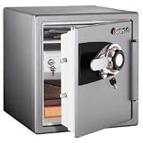 Fireproof Security Safe - Combination (Grey) (17.84H x 12.56W x 19.31D)