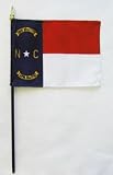 North Carolina - 4 x 6 State Stick Flag