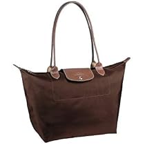 Longchamp - Le Pliage Large Folding Tote, Chocolate