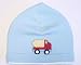 ~ Jamie Rae Baby Blue w/ Felt Dump Truck Beanie Hat