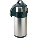 Insulated Hot & Cold Coffee / Tea Airpot Beverage Dispenser - Stainless Steel - 3 Litre - great for buffets and parties!