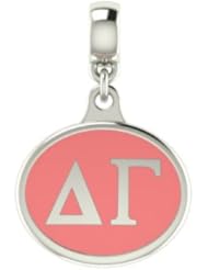 Delta Gamma Sorority Drop Charm Fits Most European Style Bracelets Including Chamilia, Zable, Troll and More. High Quality Bead in Stock for Fast Shipping.