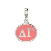 Delta Gamma Sorority Drop Charm Fits Most European Style Bracelets Including Chamilia Zable Troll and More. High Quality Bead in Stock for Fast Shipping.