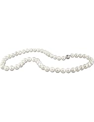 Sterling Silver 8-9mm Cultured Freshwater Pearl Necklace 18-Inch