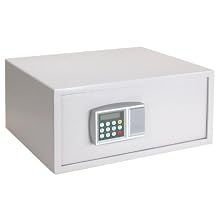 Buddy Products Laptop Safe, Heavy-Duty Steel Construction, 13.875 x 7.875 x 16.875 Inches, Platinum (3217-32)