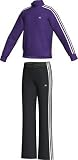 Adidas Kinder Trainingsanzug 3S Ess Cotton Open Hem, violett / grau, 164, O04369-164